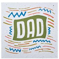 Growing Paper Greeting Card Dad
